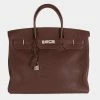 Hermes Brulee Fjord Birkin 40 PHW For Women -Deals Hermes Store luxury women hermes used handbags p686963 011
