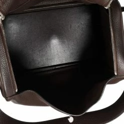 Hermes Chocolat Clemence Leather Lindy 34 PHW For Women -Deals Hermes Store luxury women hermes used handbags p686964 001