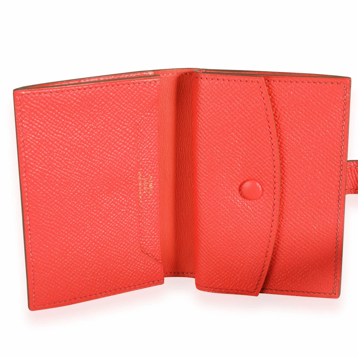 Hermes Rose Jaipur Epsom Mini Bearn Wallet GHW For Women 7 Hermes Rose Jaipur Epsom Mini Bearn Wallet GHW For Women - Image 5