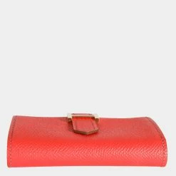 Hermes Rose Jaipur Epsom Mini Bearn Wallet GHW For Women 12 Hermes Rose Jaipur Epsom Mini Bearn Wallet GHW For Women -Deals Hermes Store luxury women hermes used handbags p686976 006