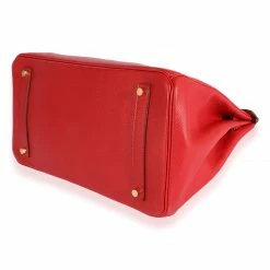 Hermes Rouge Casaque Epsom Birkin 35 GHW For Women -Deals Hermes Store luxury women hermes used handbags p686977 001