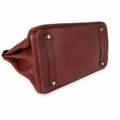 Hermes Rouge H Swift Birkin 35 PHW For Women -Deals Hermes Store luxury women hermes used handbags p686980 003