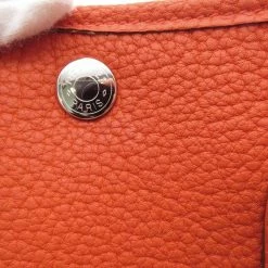 Hermes Herma Orange Poppy Negonda Leather Garden Party TPM Bag For Women -Deals Hermes Store luxury women hermes used handbags p687202 006