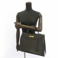 Hermes Black Box Calf Leather Kelly 35 Bag For Women -Deals Hermes Store luxury women hermes used handbags p687218 004