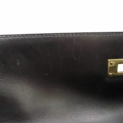 Hermes Black Box Calf Leather Kelly 35 Bag For Women -Deals Hermes Store luxury women hermes used handbags p687218 008