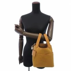 Hermes Picotin Lock Cargo Sésame Canvas Toile Swift Leather Handbag For Women -Deals Hermes Store luxury women hermes used handbags p687220 003