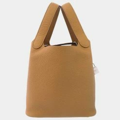 HERMES Picotin Lock Biscuit Taurillon Clemence Leather PM Bag For Women -Deals Hermes Store luxury women hermes used handbags p687221 007