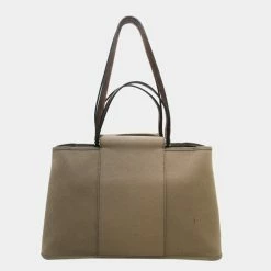 Hermes Beige/Brown Cabag Elan Canvas Satchel For Women -Deals Hermes Store luxury women hermes used handbags p689119 013