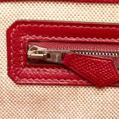 Hermes Blue/Red Doblis Suede Epsom Maxibox Cabas For Women -Deals Hermes Store luxury women hermes used handbags p689555 002