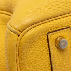 Hermes Jaune Togo Leather Gold Plated Birkin 40 Bag For Women -Deals Hermes Store luxury women hermes used handbags p690135 019
