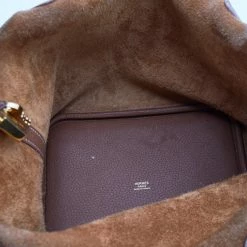 Hermes Gold Clemence Leather Picotin Lock 22 Bag For Women -Deals Hermes Store luxury women hermes used handbags p690291 009