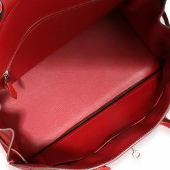Hermes Hermès Rouge Casaque Togo Birkin 35 PHW For Women -Deals Hermes Store luxury women hermes used handbags p690972 006