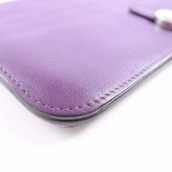 Hermes Dogon Long Calf Purple Q Ladies Wallet For Women -Deals Hermes Store luxury women hermes used handbags p691153 010