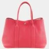 Hermes Garden Party PM Taurillon Clemence Bougainvillea Pink P Women's Tote Bag For Women -Deals Hermes Store luxury women hermes used handbags p691159 010