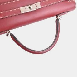 Hermes Vauchamonix Kelly 32 Handbag Bordeaux For Women -Deals Hermes Store luxury women hermes used handbags p691164 006