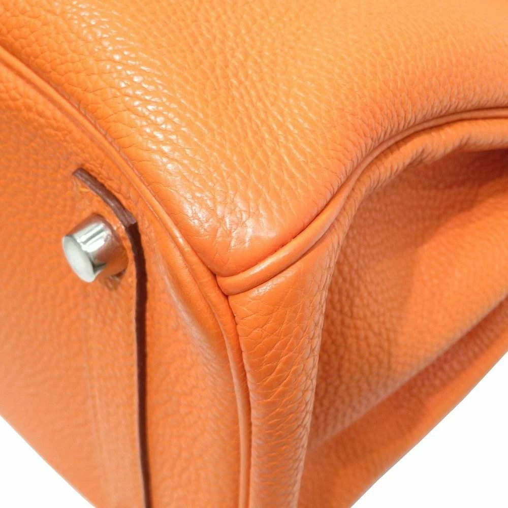 Hermes Birkin 30 Tote Bag Orange/S Hardware Togo For Women 16 Hermes Birkin 30 Tote Bag Orange/S Hardware Togo For Women - Image 14