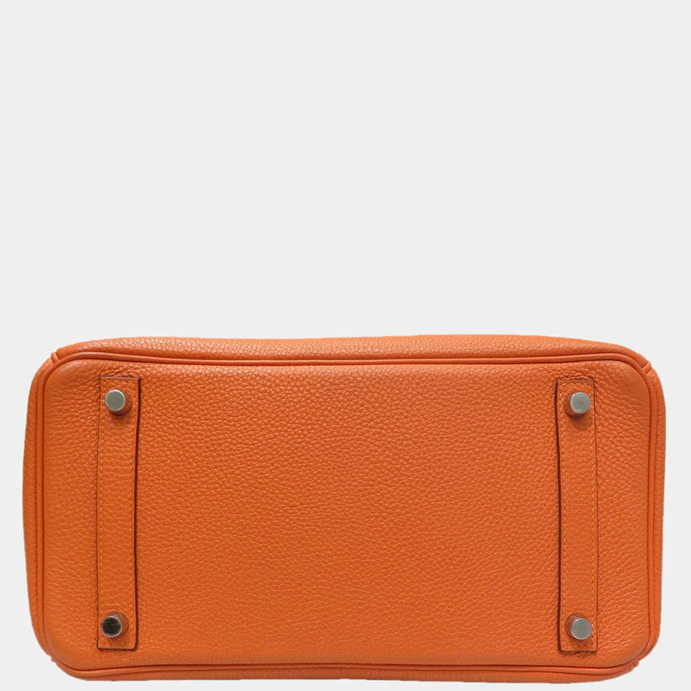 Hermes Birkin 30 Tote Bag Orange/S Hardware Togo For Women 6 Hermes Birkin 30 Tote Bag Orange/S Hardware Togo For Women - Image 4