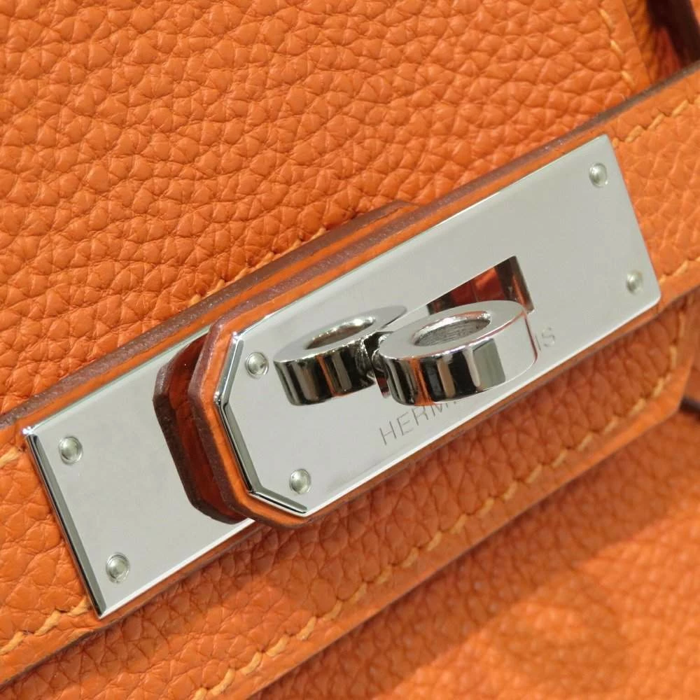 Hermes Birkin 30 Tote Bag Orange/S Hardware Togo For Women 10 Hermes Birkin 30 Tote Bag Orange/S Hardware Togo For Women - Image 8