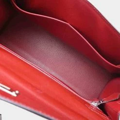 Hermes Box Calf Kelly 32 Handbag Rouge Ash Bordeaux For Women -Deals Hermes Store luxury women hermes used handbags p691166 002