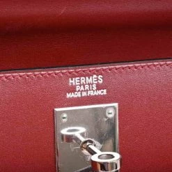 Hermes Box Calf Kelly 32 Handbag Rouge Ash Bordeaux For Women -Deals Hermes Store luxury women hermes used handbags p691166 005