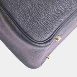 Hermes Taurillon Clemence Lindy 30 Shoulder Bag Black For Women -Deals Hermes Store luxury women hermes used handbags p691167 002