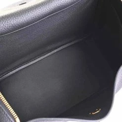 Hermes Taurillon Clemence Lindy 30 Shoulder Bag Black For Women -Deals Hermes Store luxury women hermes used handbags p691167 008