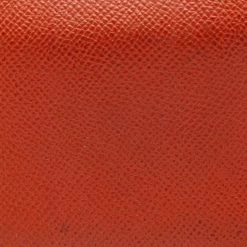 Hermes Orange Epsom Leather Silk'In Compact Wallet For Women 19 Hermes Orange Epsom Leather Silk'In Compact Wallet For Women -Deals Hermes Store luxury women hermes used handbags p691169 001