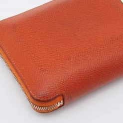 Hermes Orange Epsom Leather Silk'In Compact Wallet For Women 24 Hermes Orange Epsom Leather Silk'In Compact Wallet For Women -Deals Hermes Store luxury women hermes used handbags p691169 007