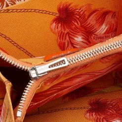 Hermes Orange Epsom Leather Silk'In Compact Wallet For Women 15 Hermes Orange Epsom Leather Silk'In Compact Wallet For Women -Deals Hermes Store luxury women hermes used handbags p691169 010