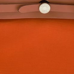 Hermes Orange/Natural Canvas And Leather Herbag Zip 31 Bag For Women -Deals Hermes Store luxury women hermes used handbags p691469 003