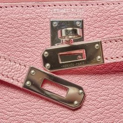 Hermes Hermès Rose Confetti Chevre Mysore Leather Palladium Plated Mini Kelly II Sellier 20 Bag For Women -Deals Hermes Store luxury women hermes used handbags p693962 008