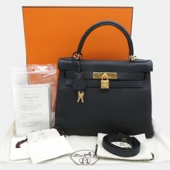 Hermes Black Togo Kelly 28 For Women 14 Hermes Black Togo Kelly 28 For Women -Deals Hermes Store luxury women hermes used handbags p694671 006