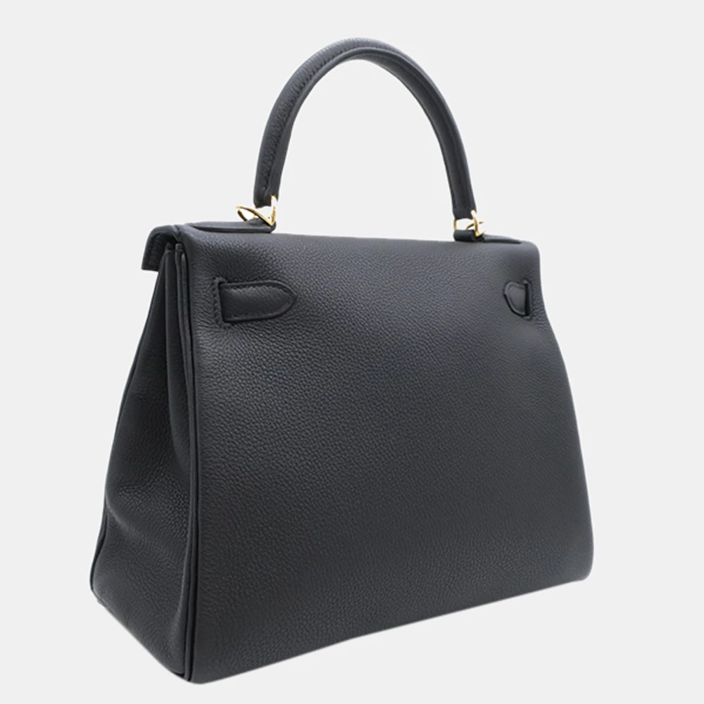 Hermes Black Togo Kelly 28 For Women 4 Hermes Black Togo Kelly 28 For Women - Image 2