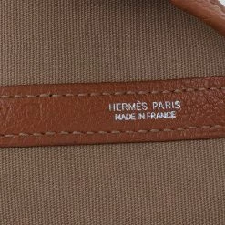 Hermes Orange Canvas/Leather Garden Party MM Tote Bag For Women -Deals Hermes Store luxury women hermes used handbags p73714 015