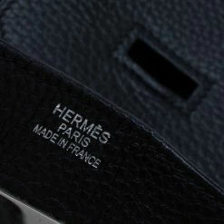 Hermes Noir Clemence Leather Palladium Hardware Shoulder Birkin 42 Bag For Women -Deals Hermes Store luxury women hermes used handbags p76181 008