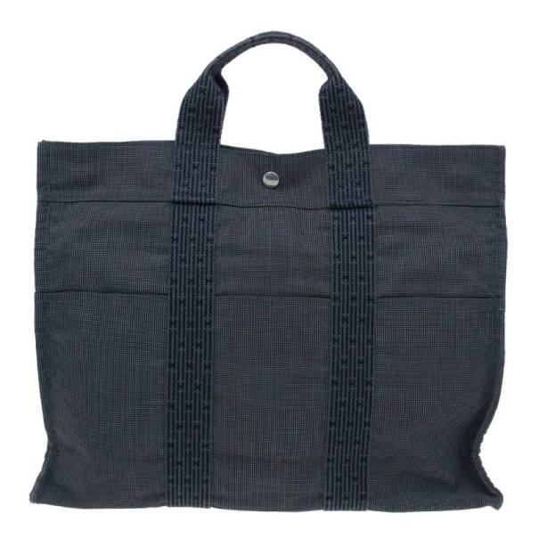Hermes Grey Canvas Herline Tote MM For Women 6 Hermes Grey Canvas Herline Tote MM For Women - Image 4