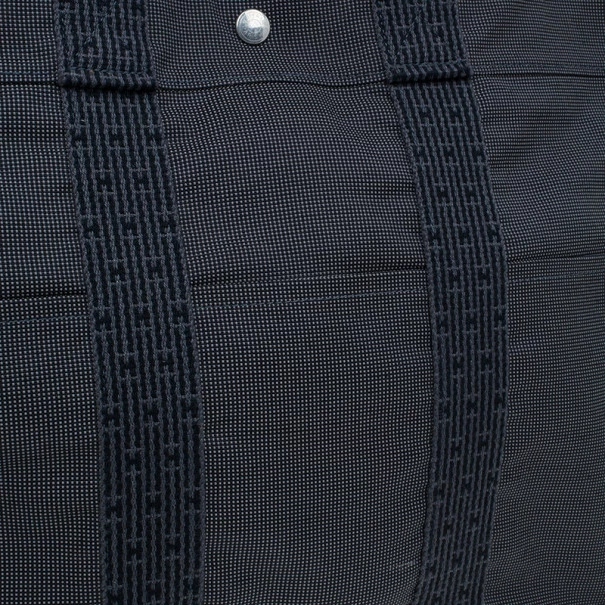 Hermes Grey Canvas Herline Tote MM For Women 11 Hermes Grey Canvas Herline Tote MM For Women - Image 9