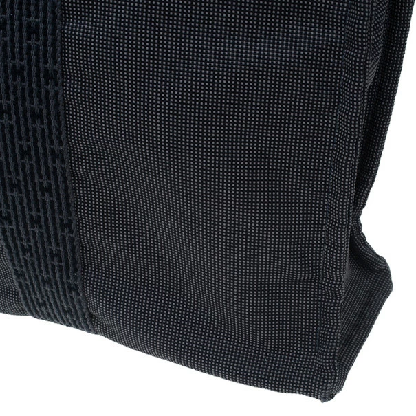 Hermes Grey Canvas Herline Tote MM For Women 14 Hermes Grey Canvas Herline Tote MM For Women - Image 12