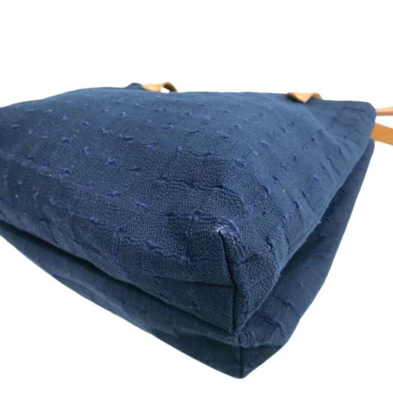 Hermes Navy Blue Cotton Ahmedabad Shoulder Bag For Women 6 Hermes Navy Blue Cotton Ahmedabad Shoulder Bag For Women - Image 4