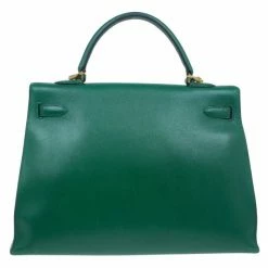 Hermes Vintage Emerald Green Kelly 36 For Women 22 Hermes Vintage Emerald Green Kelly 36 For Women -Deals Hermes Store luxury women hermes used handbags p7866 0004