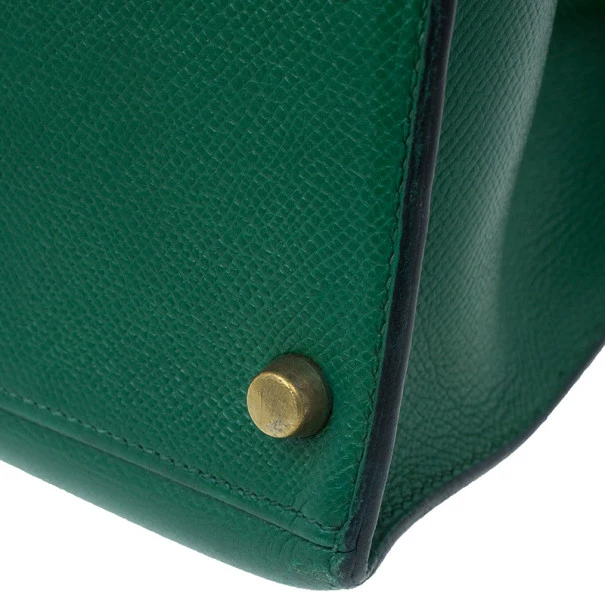 Hermes Vintage Emerald Green Kelly 36 For Women 9 Hermes Vintage Emerald Green Kelly 36 For Women - Image 7