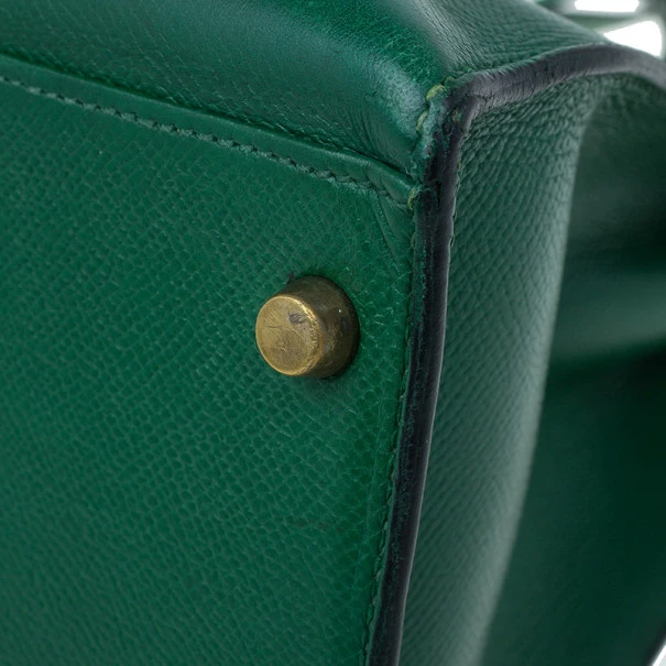 Hermes Vintage Emerald Green Kelly 36 For Women 11 Hermes Vintage Emerald Green Kelly 36 For Women - Image 9