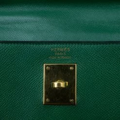 Hermes Vintage Emerald Green Kelly 36 For Women 35 Hermes Vintage Emerald Green Kelly 36 For Women -Deals Hermes Store luxury women hermes used handbags p7866 0017