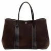 Hermes Brown Leather Garden Tote Bag For Women -Deals Hermes Store luxury women hermes used handbags p80748 001