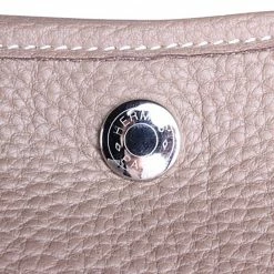 Hermes Grey Leather Garden Party MM Tote For Women -Deals Hermes Store luxury women hermes used handbags p81679 006