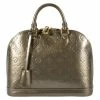 Hermes Louis Vuitton Vert Bronze Monogram Vernis Alma PM For Women -Deals Hermes Store luxury women hermes used handbags p83132 001