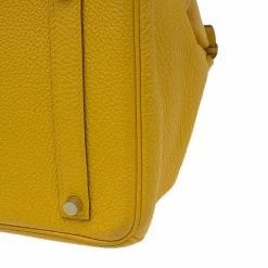 Hermes Yellow Clemence Leather Gold Hardware Birkin 35 Bag For Women -Deals Hermes Store luxury women hermes used handbags p83748 014