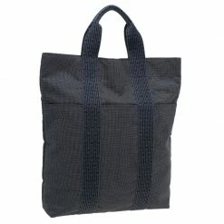 Hermes Herline Canvas Cabas Shopper Tote Bag For Women -Deals Hermes Store luxury women hermes used handbags p86510 003