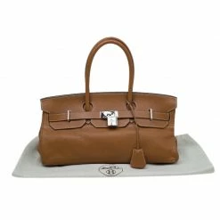 Hermes Brown Clemence Leather Palladium Hardware Shoulder Birkin 42 Bag For Women -Deals Hermes Store luxury women hermes used handbags p88131 010