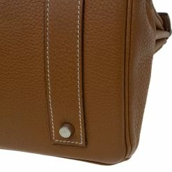 Hermes Brown Clemence Leather Palladium Hardware Shoulder Birkin 42 Bag For Women -Deals Hermes Store luxury women hermes used handbags p88131 012
